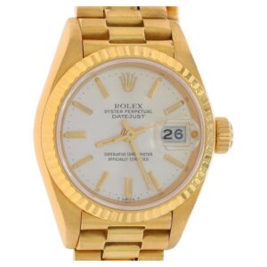 Rolex Ladies President Wristwatch 69178 Yellow Gold 18k Automatic 1 Yr Warranty