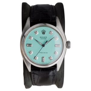 Rolex Steel Oyster with Custom Blue Diamond Dial from 1962