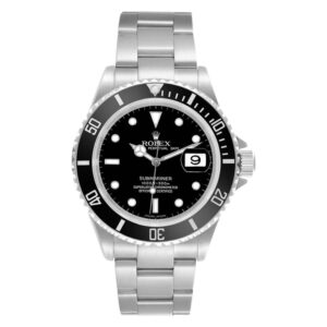 Rolex Submariner Date 40mm Black Dial Oyster Steel Automatic Men's Watch 16610