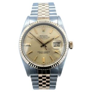 Rolex Two-Tone Stainless Steel 18KYG 36mm Datejust 16013 Circa 1980's